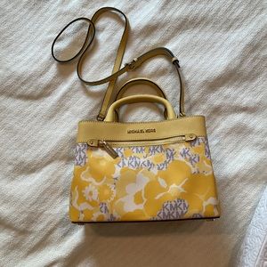 Cute yellow printed Michael Kors bag